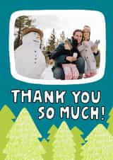 Personalised Christmas Photo Card created by Angela Chick - Classic Christmas Card - Thank You - Trees