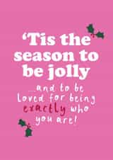 Heartfelt Christmas Card - LGBTQ+ Friend - Love You Just As You Are created by Bow & Bell