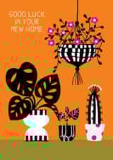 Arty New Home Card - Good Luck In Your New Home - Plants created by Happy Street