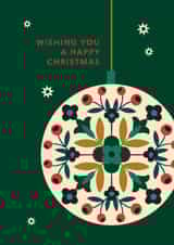 Classic Christmas Card - Christmas Bauble - Foliage created by Maggie Magoo Designs