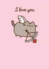 Cute Anniversary/Valentine's Day Card - Pusheen - Cupid created by Hype Associates