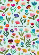 Pretty Birthday Card - For Her - Flowers created by Maggie Magoo Designs