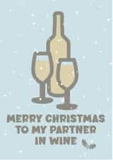 Funny Christmas card for a friend - Merry Christmas drinks created by CD Design