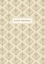 Traditional Birthday Card – Floral Pattern created by Ohh Deer