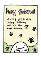 Cute Birthday Card – Hey Friend created by Ohh Deer