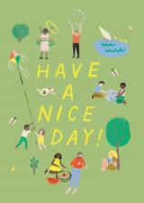 Classic Birthday Card - Park Picnic - Have A Nice Day created by Ohh Deer