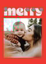 Personalised Christmas Photo Card created by lori wemple - Arty Christmas Card - Merry