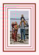 Personalised Christmas Photo Card created by lori wemple - Classic Christmas Card - Striped Frame