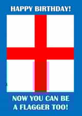 St George's Flag Birthday Card created by John Fox