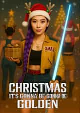 Fun Christmas Card - Rumi - K-Pop Demon Hunters created by Kerrylovescards