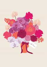 Classic Birthday/Thinking Of You Card - Autumnal Bouquet created by Emma Pallett Design
