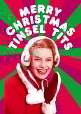 Funny Face Swap Christmas Card - Merry Christmas Tinsel Tits created by Dean Morris Cards