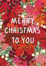 Pretty Christmas Card - Berries - Merry Christmas To You created by Louise Tiler