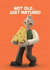 Funny Birthday Card - Wallace and Gromit - Not Old, Just Matured created by Hype Associates