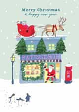 Cute Christmas Card - North Pole Patisserie - Santa created by Holly Fox