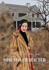 Funny Birthday Card - Little Edie - Grey Gardens created by Off-Kilter Cards