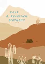Classic Birthday Card - For Him - Desert created by Charis Raine