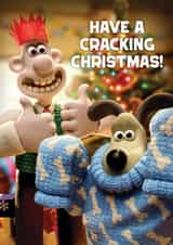 Funny Christmas Card - Wallace and Gromit - Jumper - Cracking created by Hype Cards