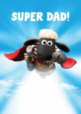 Cute Birthday/Father's Day Card - Shaun The Sheep - Superhero created by Hype Cards