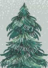 Classic Christmas Card - Snowy Tree created by Jackie Crawford