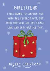 Funny Christmas Card - For Girlfriend - Exact Link created by @Laura Lonsdale Designs