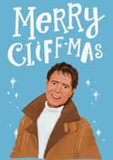 Send the Cliff Richard fan in your life Merry Cliff-mas wishes with a funny card created by Lisa Illustrates