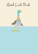 Good Luck - Duck - Modern - Animal created by Beverley Edge Illustrations