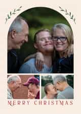 Personalised Christmas Photo Card created by Sunpatch Society - Classic Christmas Card - Minimal Arch