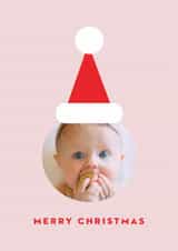 Personalised Christmas Photo Card created by lori wemple - Cute Photo Card - Santa Hat