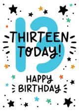 Classic Birthday Card - 13th - For Him created by Lyndsay Moon