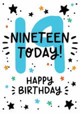 Classic Birthday Card - 19th - For Him created by Lyndsay Moon