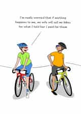 Funny Birthday Card - Selling Bikes created by Swizzoo