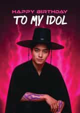 Fun Birthday Card - Jinu - My Idol created by Woody's Design