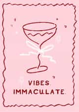 Vibes immaculate celebration card created by Holly Walsh