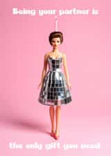 Funny card to send your partner on their birthday, or just because! created by sophie robbens