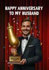 Rude Anniversary Card - World’s Most Magnificent Dong created by Woody's Design