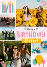 Personalised Birthday Photo Card created by Joanne Hawker - Classic Birthday Card - For Sister