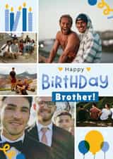 Personalised Birthday Photo Card created by Joanne Hawker - Classic Birthday Card - For Brother