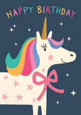 Cute Birthday Card - Unicorn created by Jo Podmore