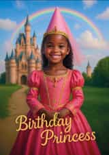 Pretty Birthday Card - Princess created by Woody's Design