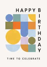 Arty Birthday Card - Bauhaus Shapes created by Lemon and Sugar