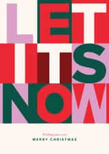 Colourful Typographic Christmas Card for Friends created by Kelly Price