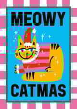 Cute Christmas Card - Meowy Catmas created by Sanders de Roeper