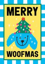 Cute Christmas Card - Merry Woofmas created by Sanders de Roeper