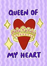 Fun Anniversary Card – Queen Of My Heart created by Hello Melody
