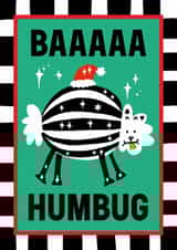 Funny Christmas Card - Baa Humbug created by Sanders de Roeper