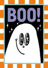 Cute Halloween Card — Boo — Ghost created by Sanders de Roeper