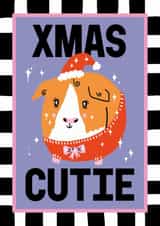 Cute Christmas Card — Festive Guinea Pig created by Sanders de Roeper