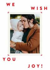 Personalised Christmas Photo Card created by Carrie ONeal - Classic Christmas Card - We Wish You Joy