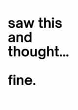 Funny Birthday Card – Fine created by Luca’s Cardz